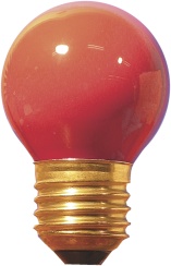 Gl&uuml;hbirne f&uuml;r Lichtgirlande rot, 230V, E27